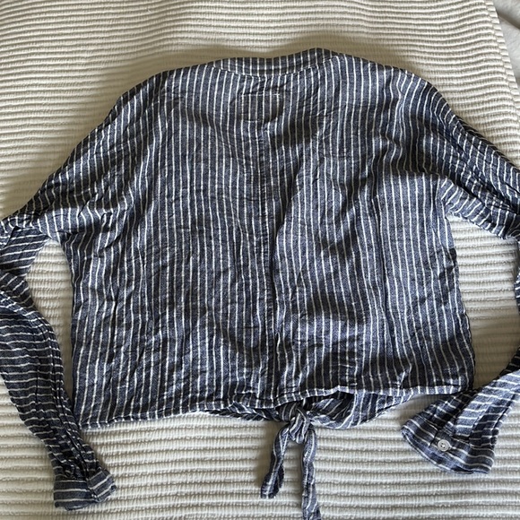 Rails Sloane Terrenas Stripe Linen Top XS - Picture 7 of 10